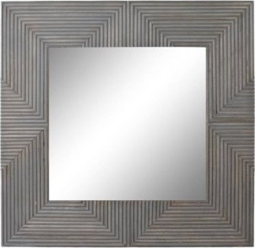 DKD Home Decor Lustro ścienne DKD Home Decor Lustro Szary Drewno mango (121 x 4 x 121 cm)