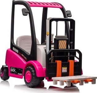 Lean Cars Wózek Widłowy Na Akumulator XMX638 Różowy