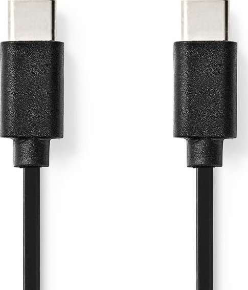 Kabel USB Nedis USB-C - USB-C 1 m Czarny (CCGL60700BK10)