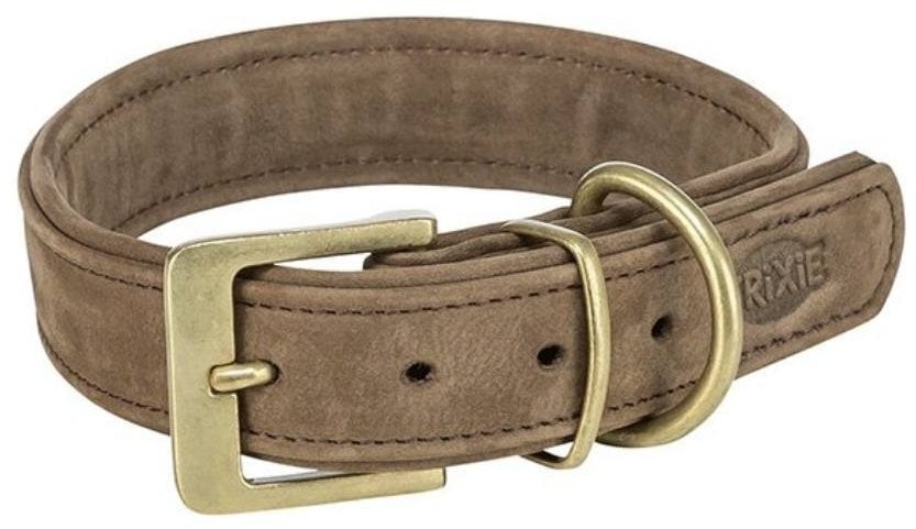 Trixie obroża dla psa skórzana brązowa M: 36–43 cm/30 mm