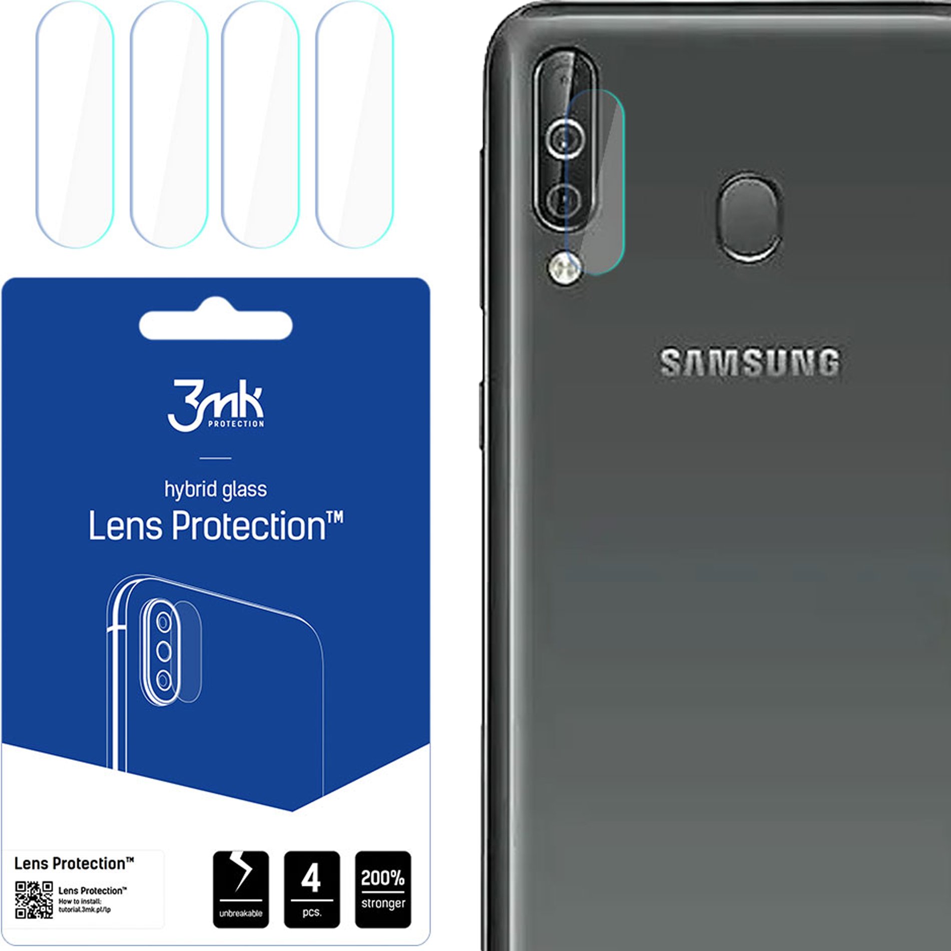 SAMSUNG GALAXY A40S - 3MK LENS PROTECTION