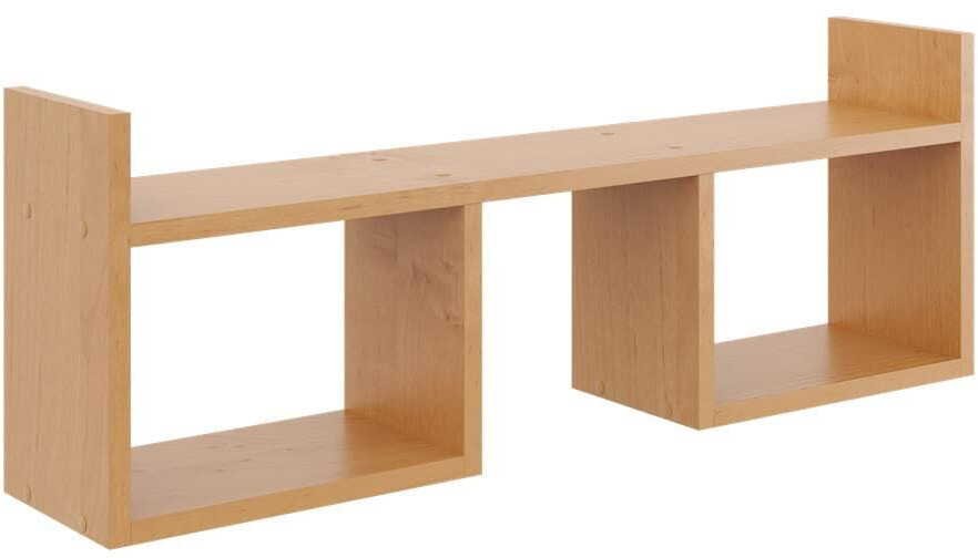 Półka wisząca, minimalistyczna, 90x18x32 cm, olcha, mat
