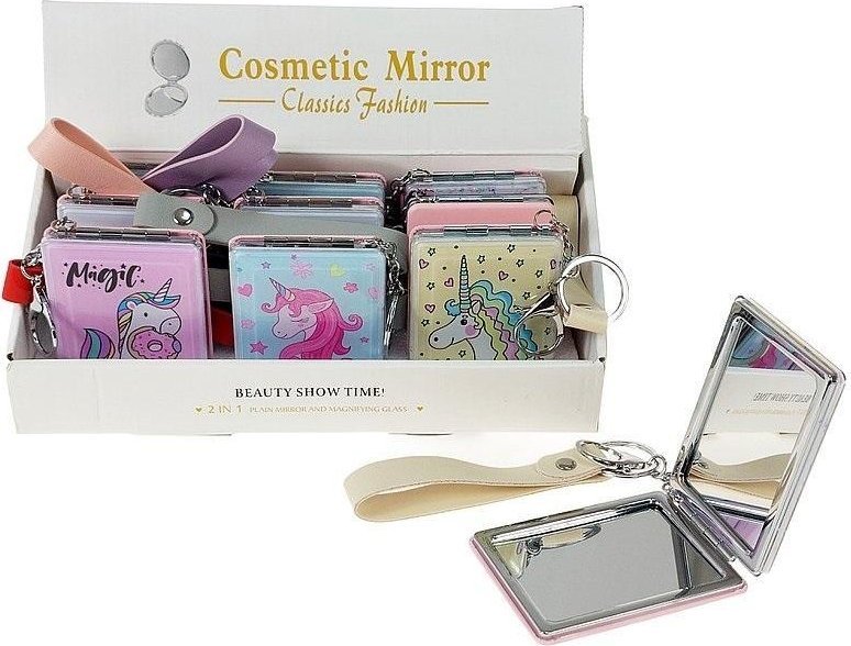 Lusterko z płynnym brokatem Jednorożec (12szt)