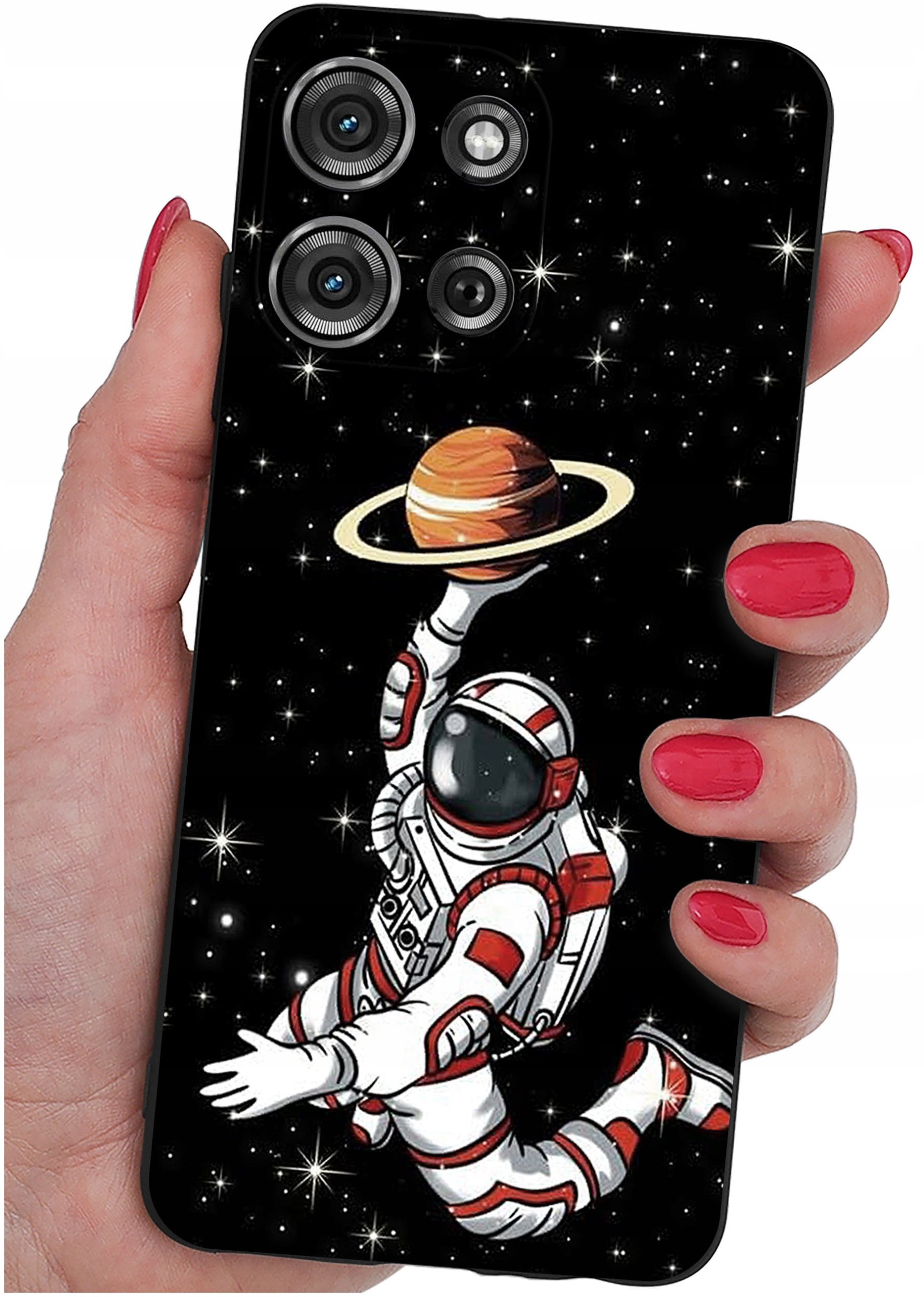 Etui do Motorola G75 5G | WZORY | SILIKONOWE MATT SZKŁO 9H