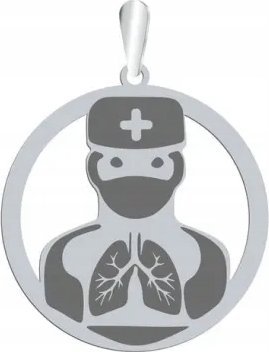 Radziszewska Jewellery Srebrna Zawieszka Lekarz Pulmonolog GRAWER GRATIS