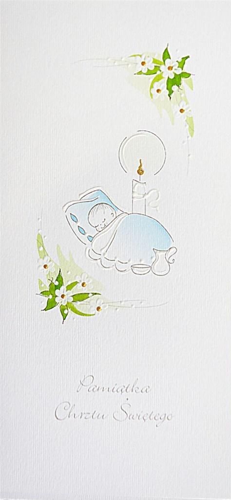 MAK Karnet Chrzest DL C10 - Niemowlę chłopiec