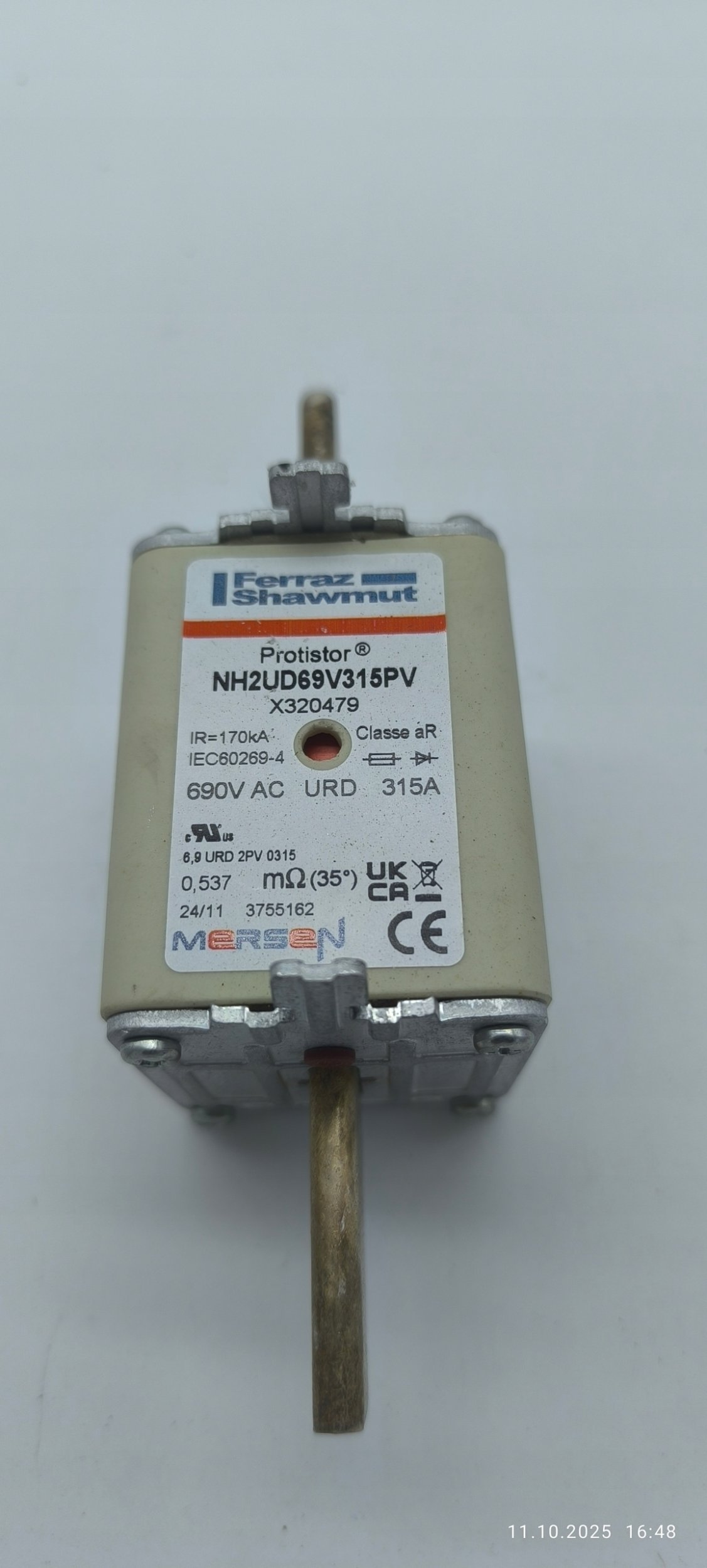 Wkładka bezpiecznikowa NH 3C 125A 500VAC gG T235169