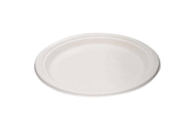 SUGARCANE FIBER PLATES 23CM 10 PCE