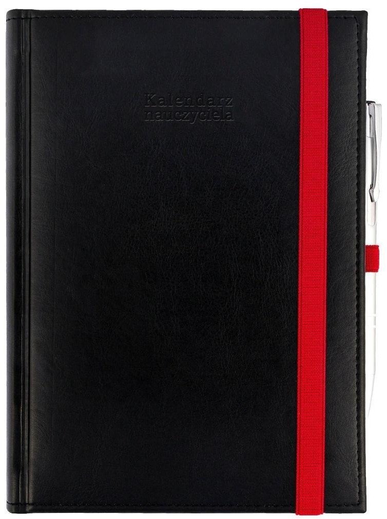 Kalendarz naucz. 2025/26 A5 Nebraska gumka czarny