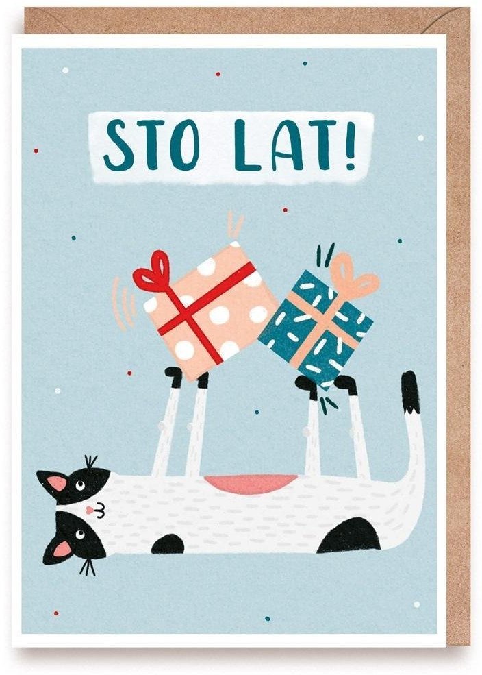 Kartka urodzinowa Kot
