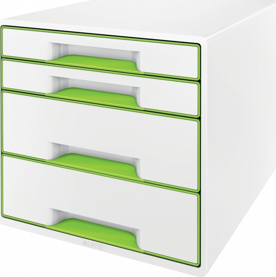 Leitz Pojemnik z 4 szufl Leitz WOW zielony