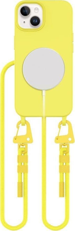 Etui IPHONE 15 Tech-Protect Magnecklace MagSafe Canary żółte