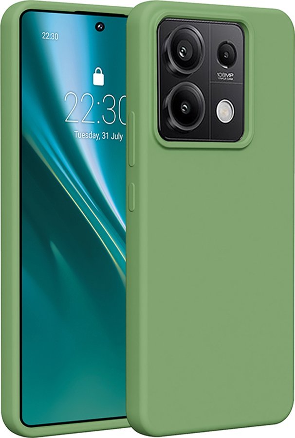 Etteri Nakładka Etteri Silicone Case do Xiaomi Redmi Note 13 Pro 5G jasnozielona