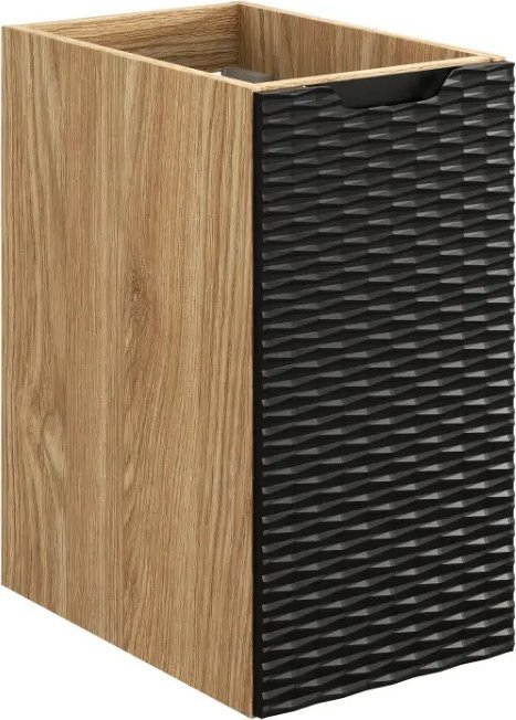 Comad Szafka łazienkowa OCEAN BLACK 81-30-1D 30cm dąb olejowany/czarna COMAD