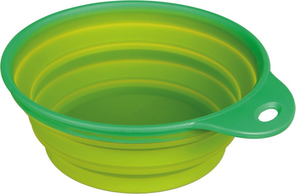 Trixie Miska podróżna, silikonowa z obręczą 0.5 l 14 cm