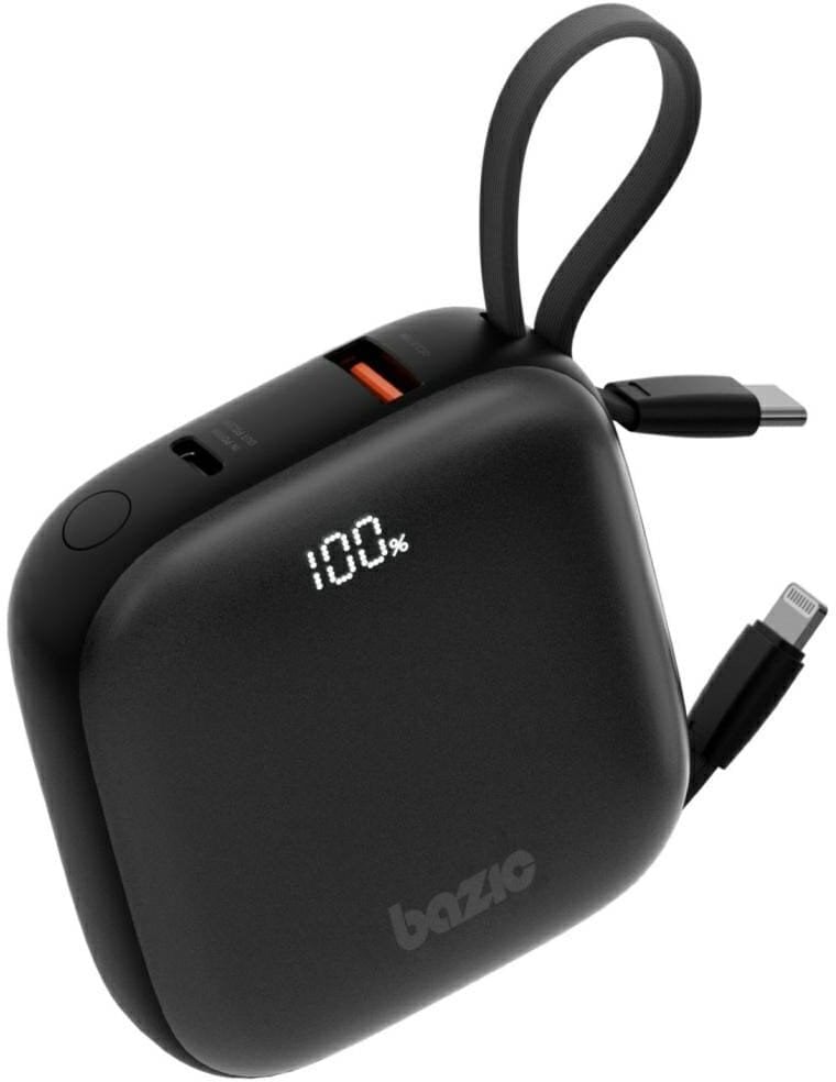 PowerBank 4w1 Bazic Fusion 10000mAh PD20W USB-C/Lightning czarny