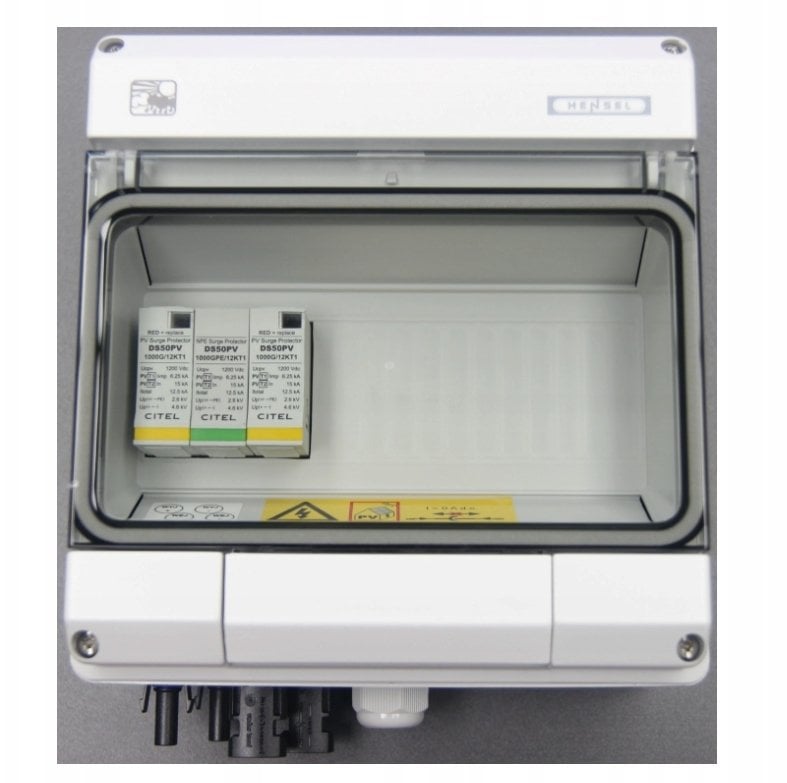 Hensel Zestaw przyłączeniowy PV - DC 1 łańcuch PV 1 SPD CITEL typu 1+2 KV PV DC1+2 600001C