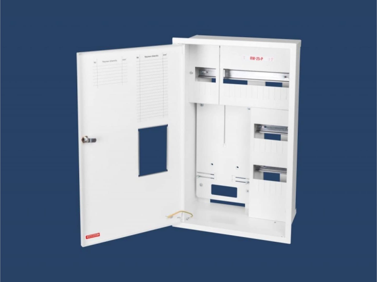 Karwasz Szafka licznikowa podtynkowa 1-licznikowa 3-fazowy 25 modułów plombowana IP30 115mm RW-25P/E