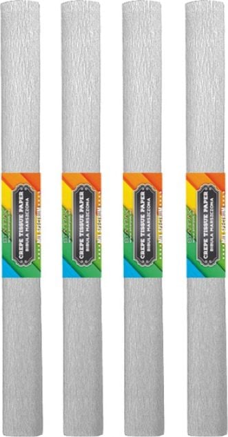 Starpak Bibuła marszczona 50x200cm srebrna 10szt.