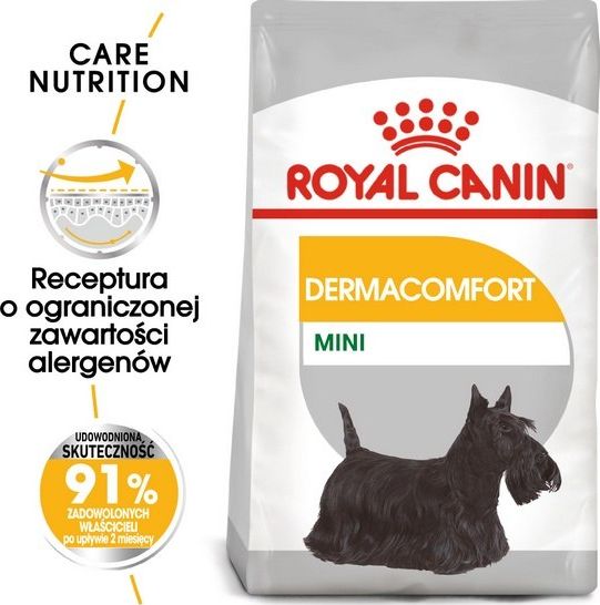 Royal Canin Royal Canin Mini Dermacomfort karma sucha dla psów dorosłych, ras małych o wrażliwej skórze skłonnej do podrażnień 8kg