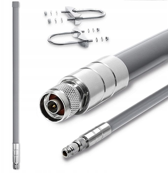 Qoltec Antena LoRa | 12dBi | dookólna | zewnętrzna | włókno szklane | 868 MHz | 1.5m