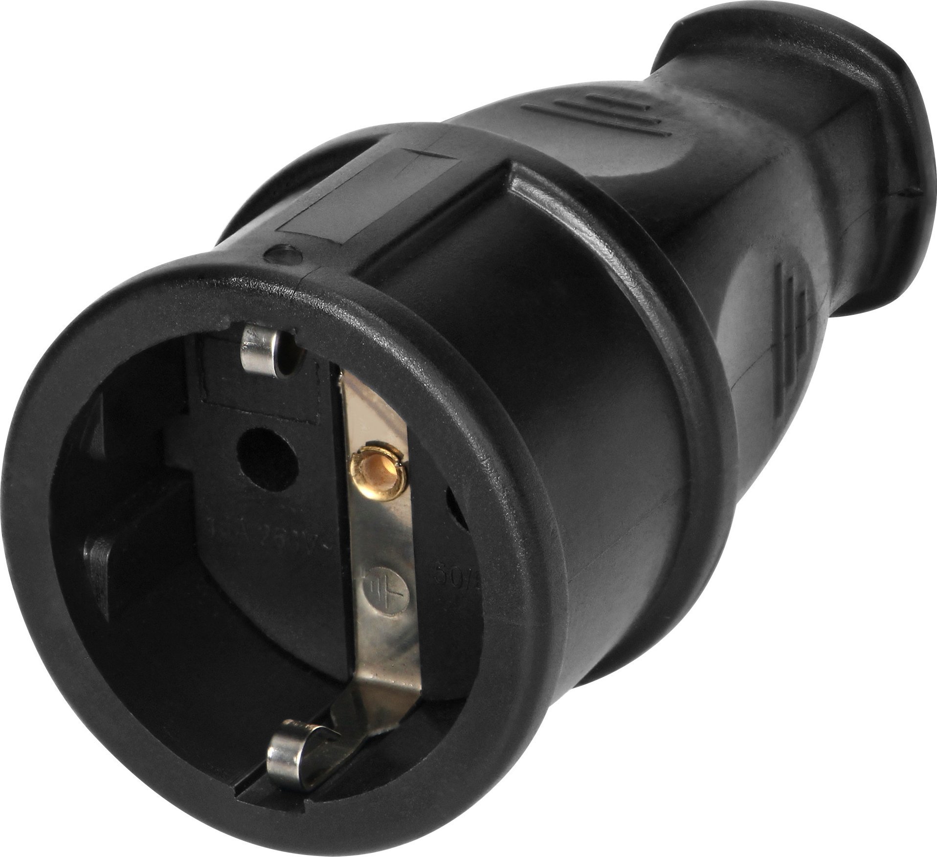 Orno Gniazdo warsztatowe 2P+Z Schuko z wygodnym chwytem, czarne, 12 szt.