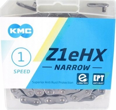 KMC Grandinė KMC Z1eHX siauras EPT 1 greičio 128 jungtys