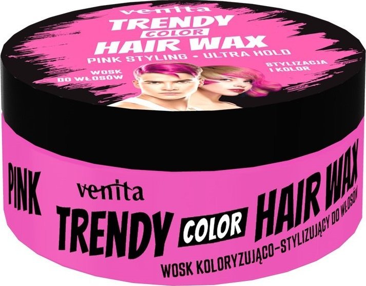 VENITA_Trendy Hair Wax wosk do włosów Pink 75g