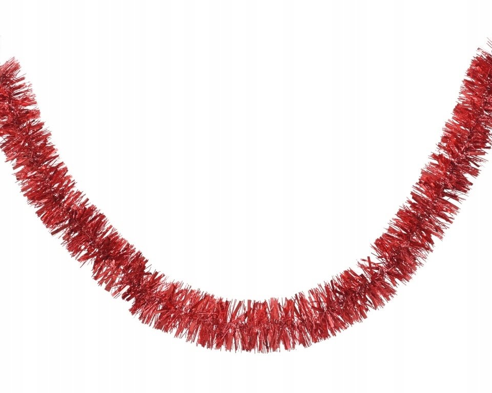 Girlanda choinkowa łańcuch czerwony 10x200cm 1szt