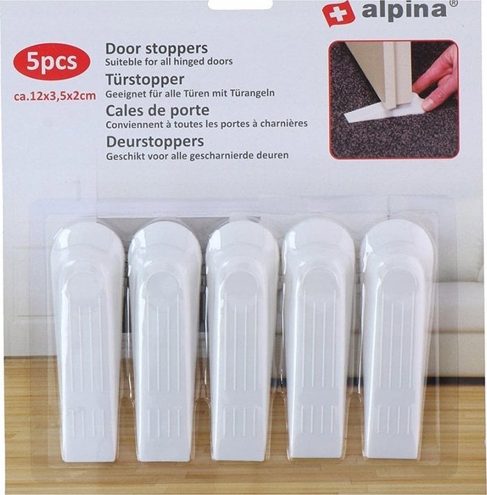 Alpina Alpina - Stoper do drzwi 5 szt. (biały)