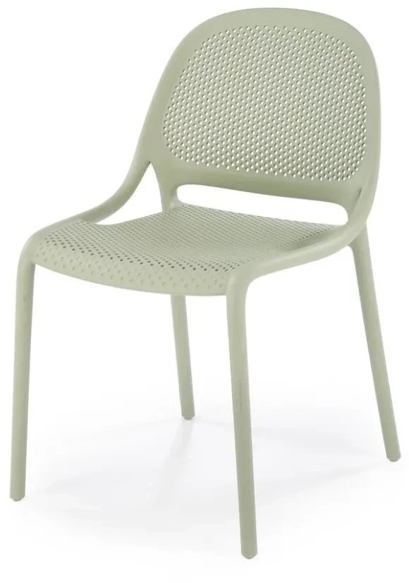 Krzesło K532 miętowe z tworzywa PVC HALMAR