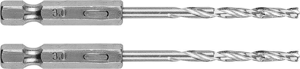 Wiertło Graphite Wiertło do metalu Hex 3.0 mm, 2 szt.