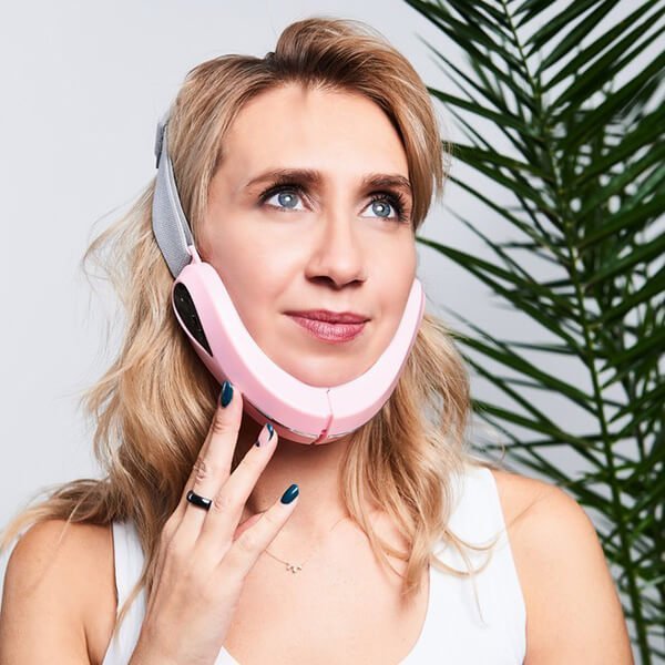 Yeye Elektryczny masażer do twarzy ze światłem LED do poprawy owalu twarzy