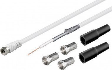 Kabel Goobay Zestaw koncentrycznych kabli antenowych 100 dB - Długość kabla 20 m