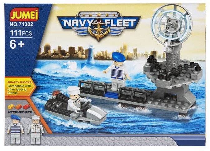 Klocki Jumei MARYNARKA WOJENNA 111 elementów, 25 x 18 cm