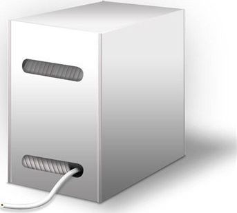 Przewód Goobay Goobay 95410 CAT 5e network cable, U/UTP, grey, 305 m