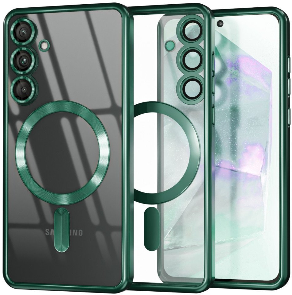 Etui Supero do Galaxy S25 5G Magsafe, zielone