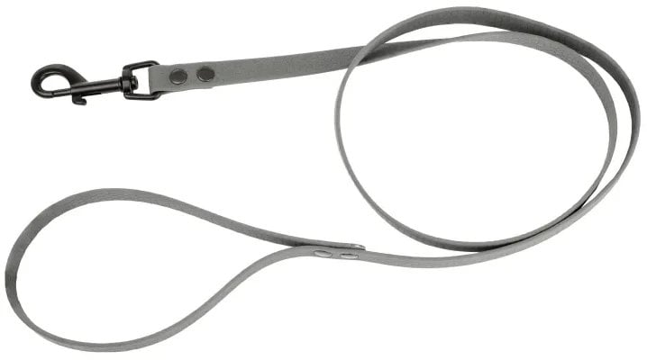 Smycz dla psa z wytrzyma�ej gumy, szara, 16mm/1,2m