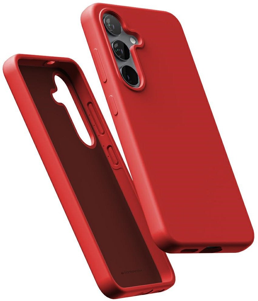 Etui Mercury Pure MagSafe Silicone do Samsung Galaxy S25+ Plus czerwony