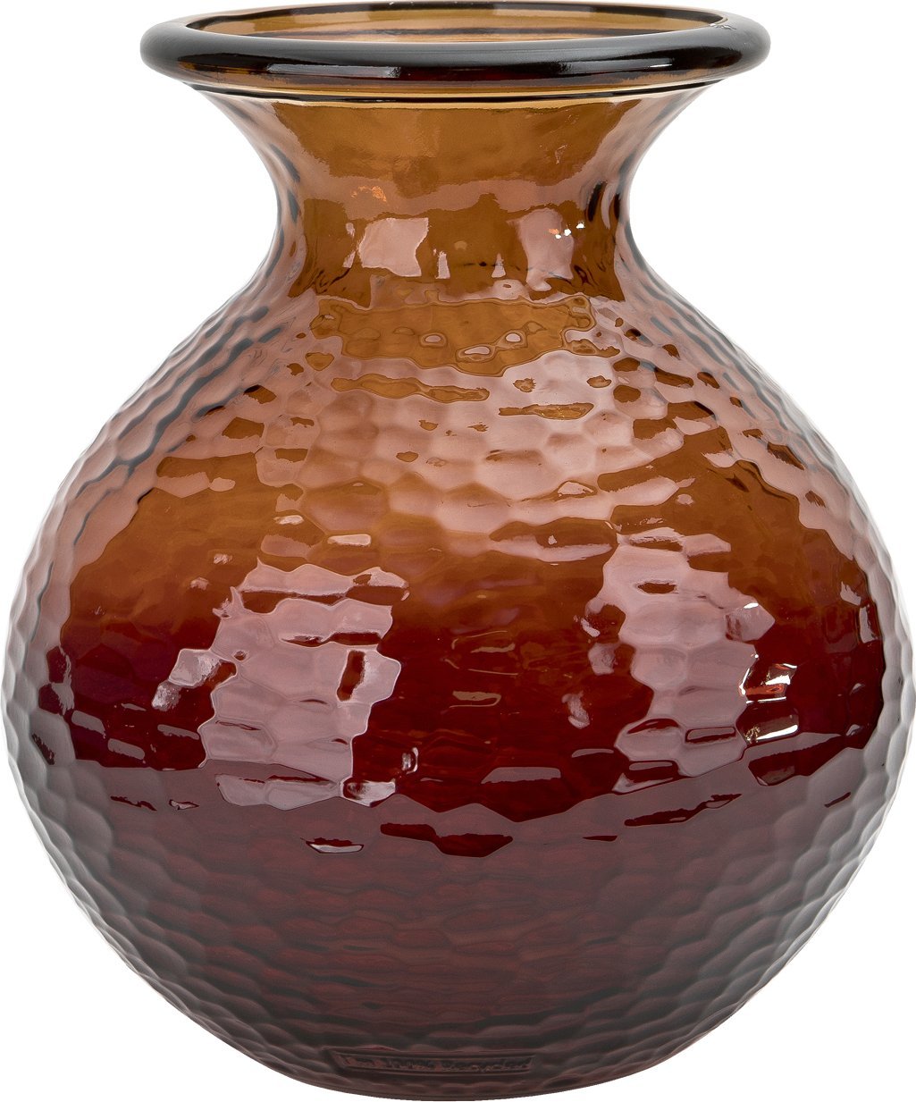 San Miguel Wazon szklany 33 cm brązowy Paradise San Miguel recykling