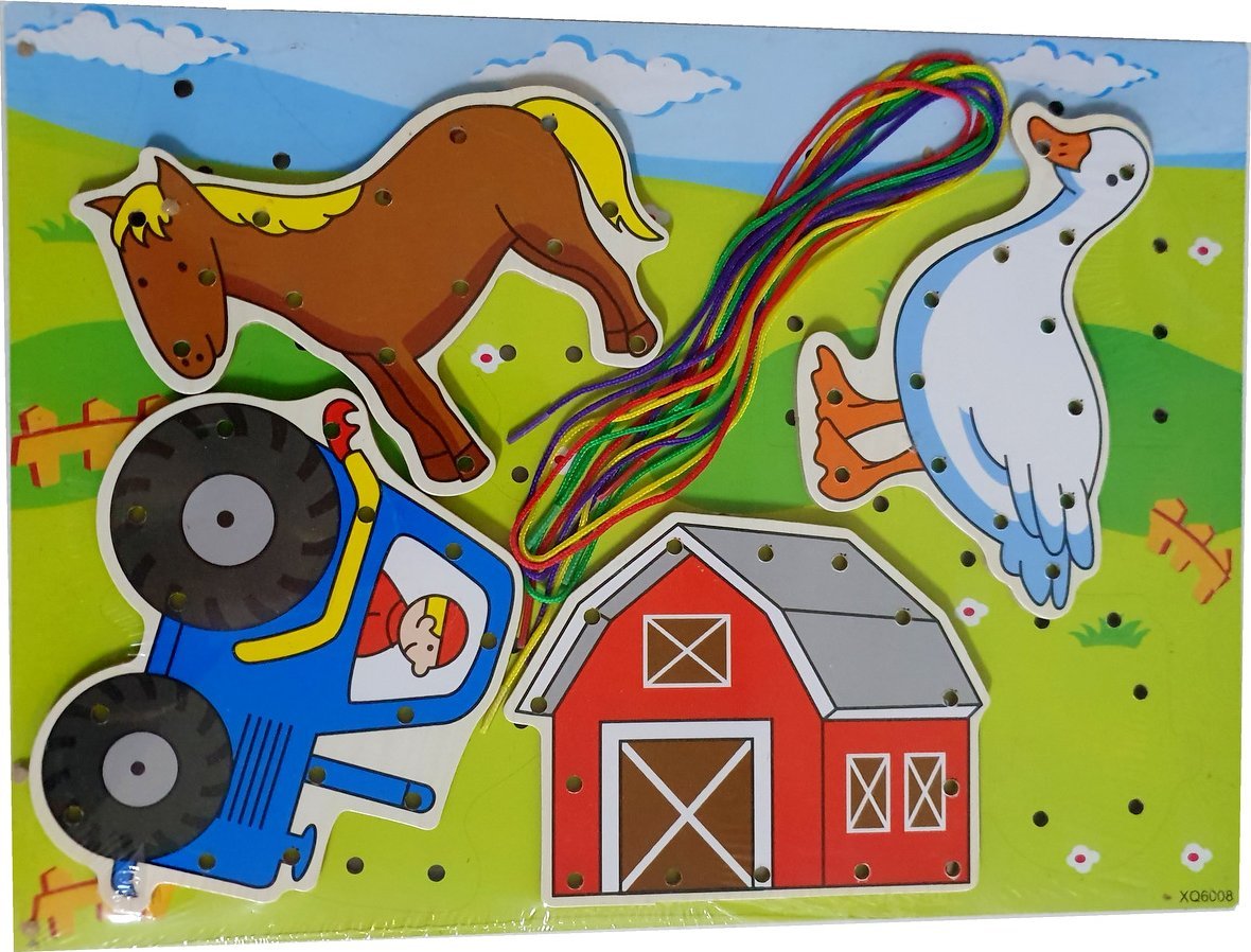 NAUKA sznurowania Zestaw Kreatywny Nawlekanka