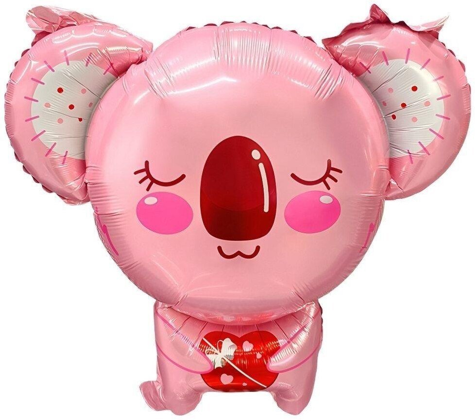 GoDan Balon foliowy Różowy balon w kształcie koali 49x54cm