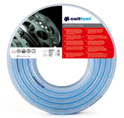Cellfast Wąż techniczny ogólnego stosowania 6mm x 50m (20-272)