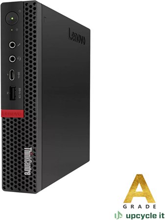 upcycle it Lenovo ThinkCentre M920q Tiny (Refurbsihed) A Intel Core i7 i7-8700T 32 GB DDR4-SDRAM 512 GB SSD Windows 11 Pro Mini PC Czarny