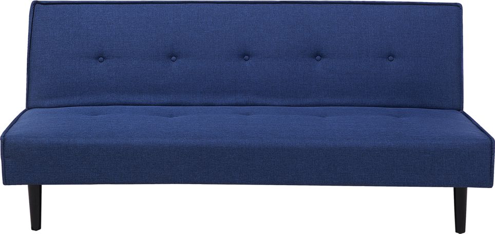 Beliani Sofa rozkładana ciemnoniebieska VISBY