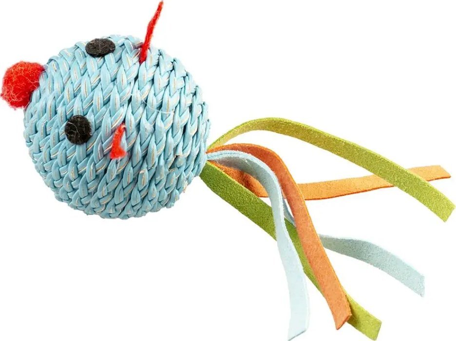 Duvo+ Duvo+ Piłka dla Kota Myszka Niebieska 13x4.5x5cm