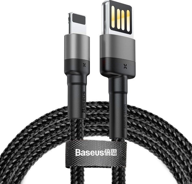 Kabel USB Baseus USB-A - Lightning 2 m Czarno-szary (CALKLF-H91)