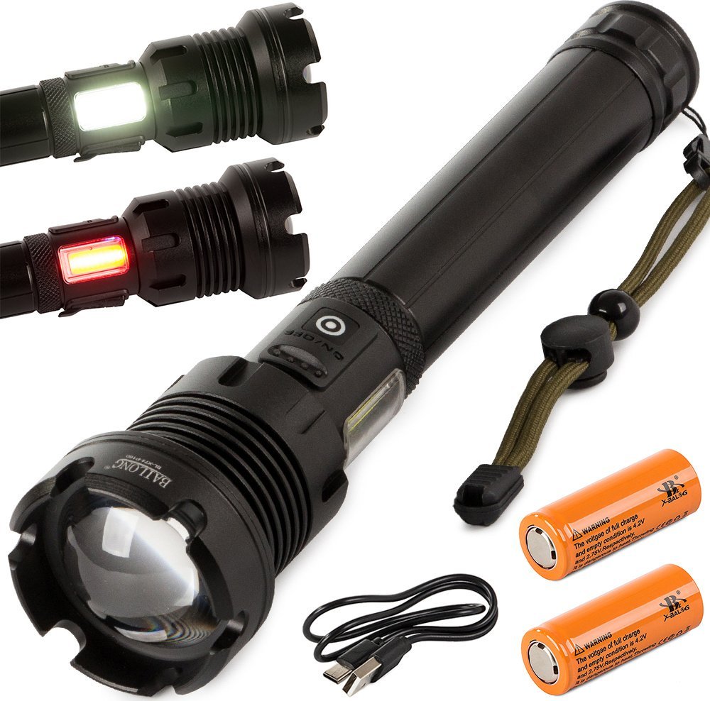 Bailong Latarka taktyczna led xhp160 cob mocna Latarka taktyczna bailong led xhp160 cob mocna