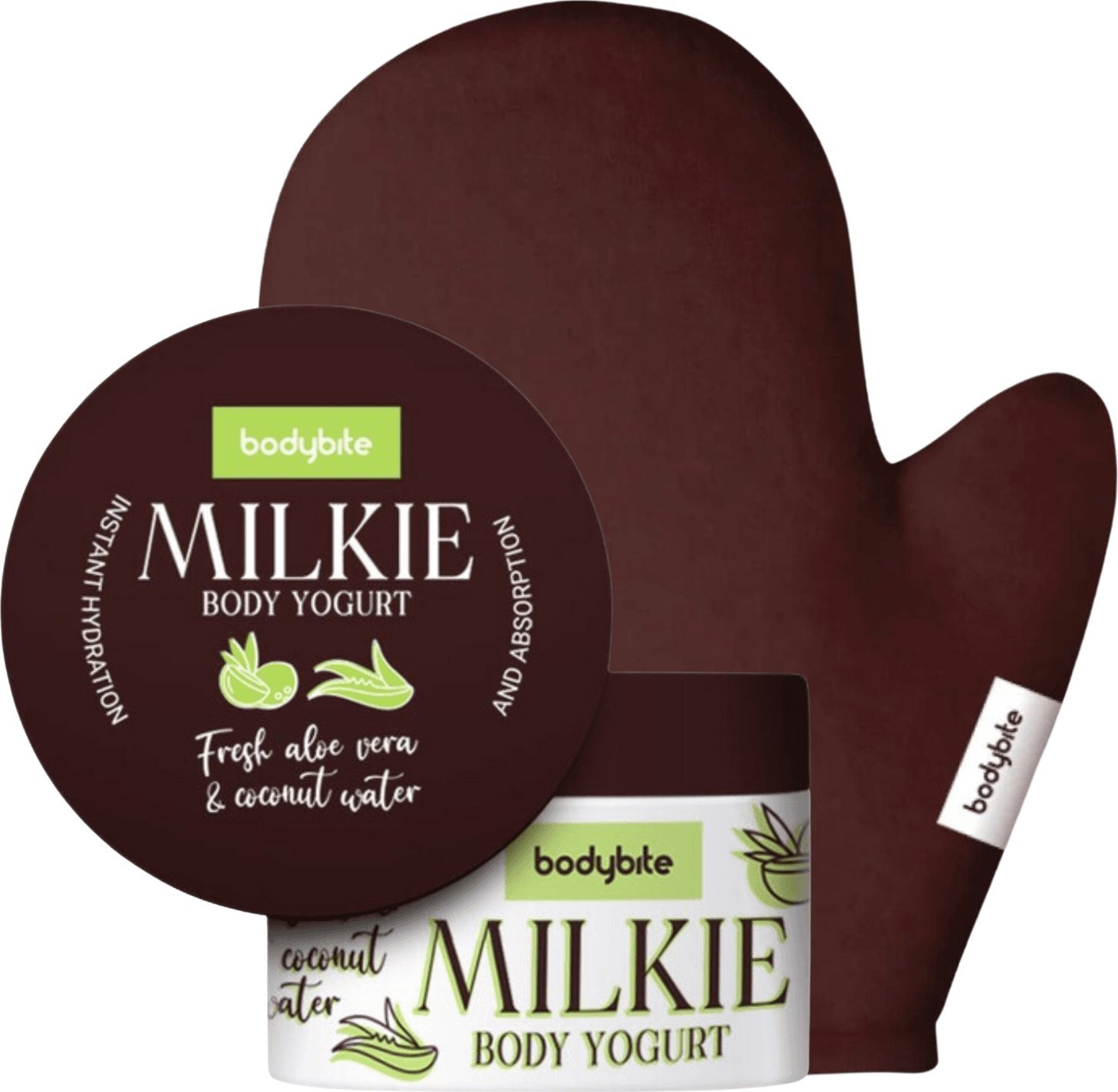 Bodybite Bodybite Milkie Balsam Po Opalaniu + Rękawica