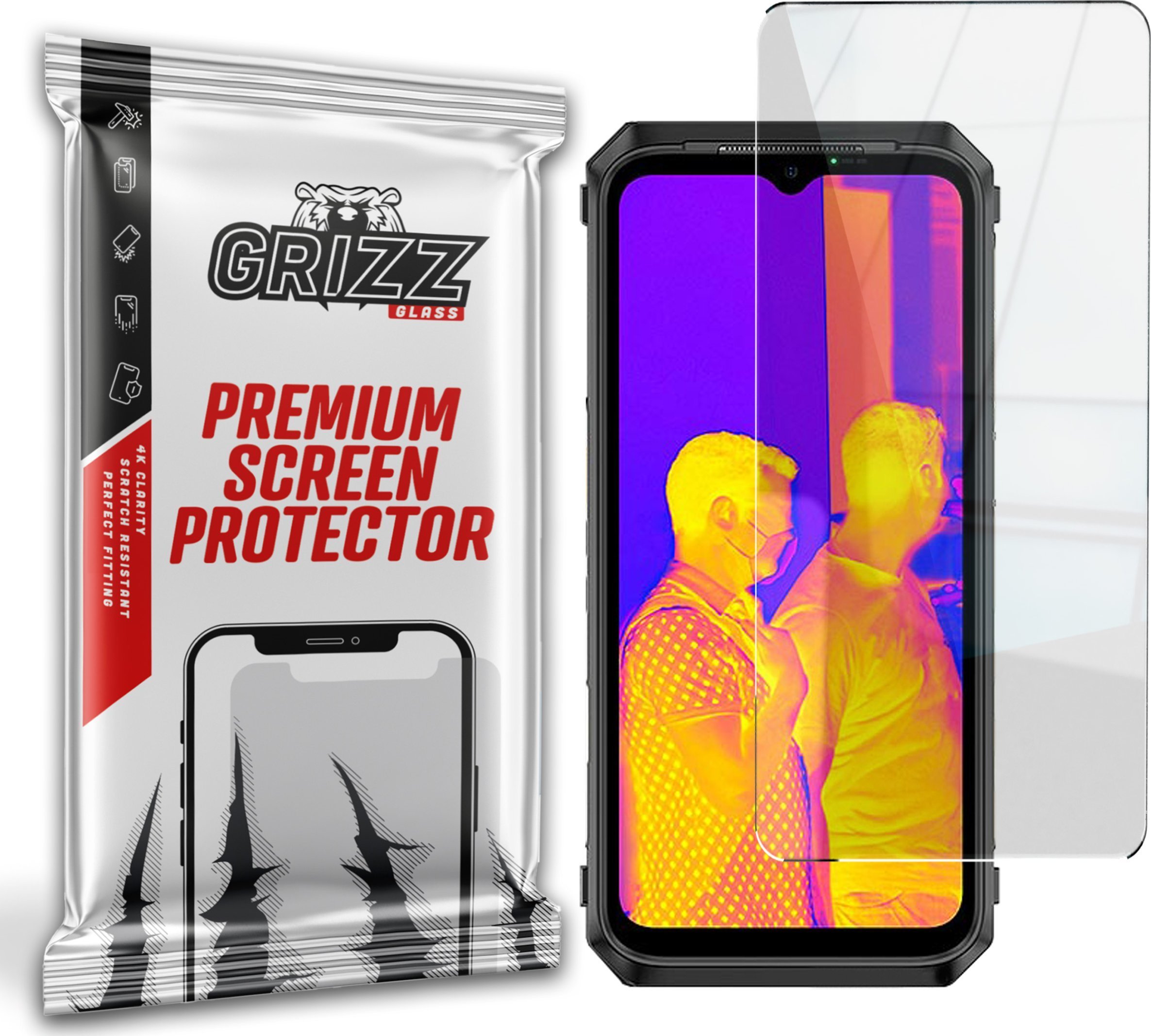GrizzGlass Szkło hybrydowe GrizzGlass HybridGlass Ulefone Power Armor 19T